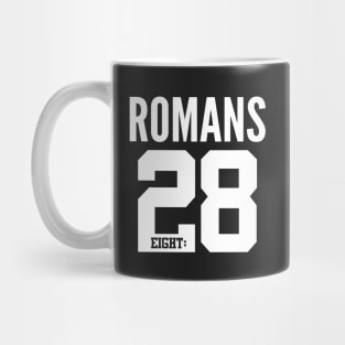 Romans 8:28 Bible Scripture Verse Christian Mug